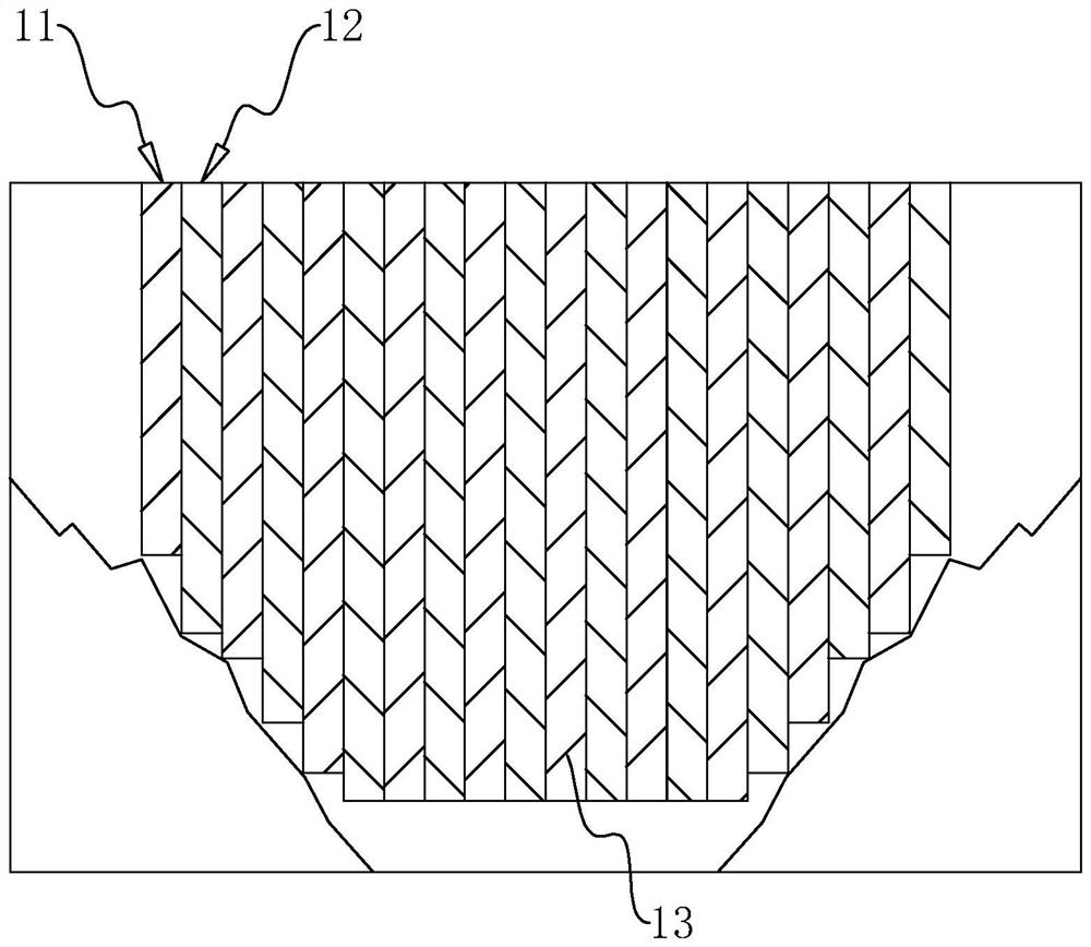 Double-wheel milling diaphragm wall structure and construction process thereof