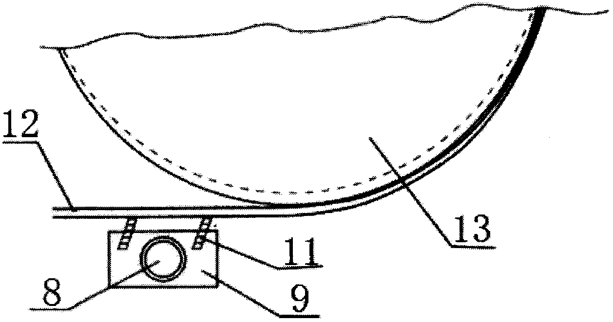 Novel conveying system with sweeping device