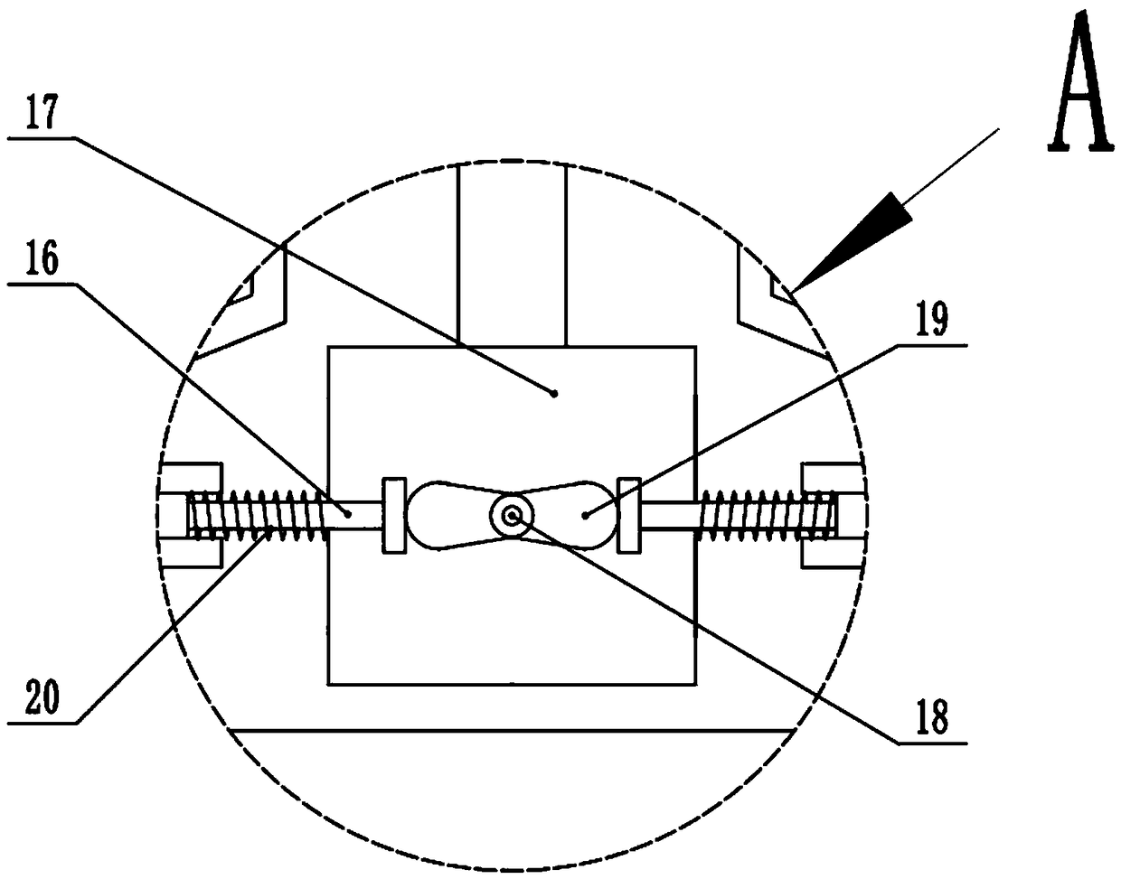 All-directional nutrient solution spraying device for hydraulic engineering irrigation