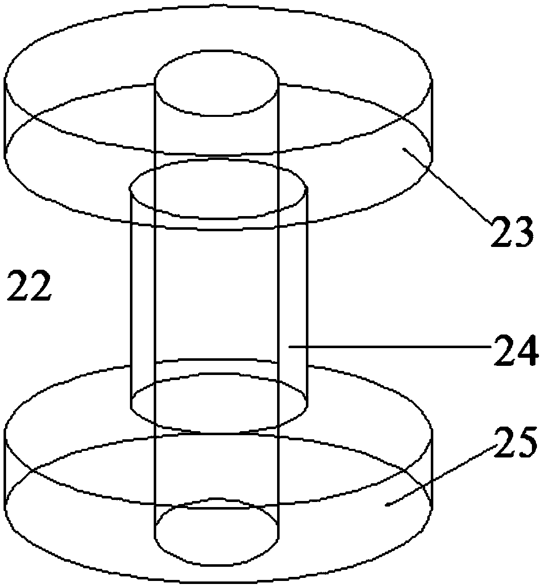 Portable rock-soil mechanics real-time loading test device matched with industrial CT (Computed Tomography) machine