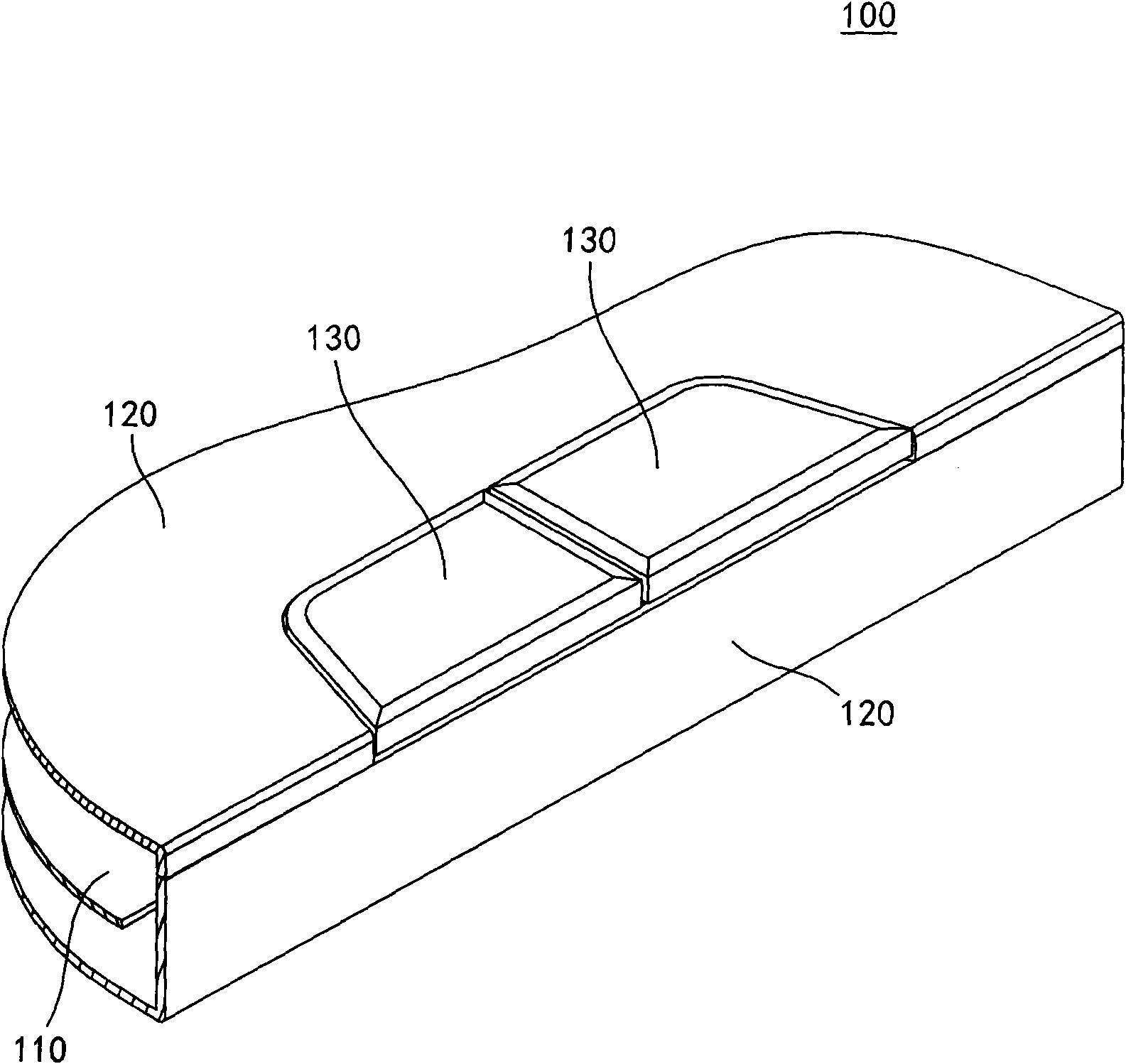 Housing structure of an electronic device