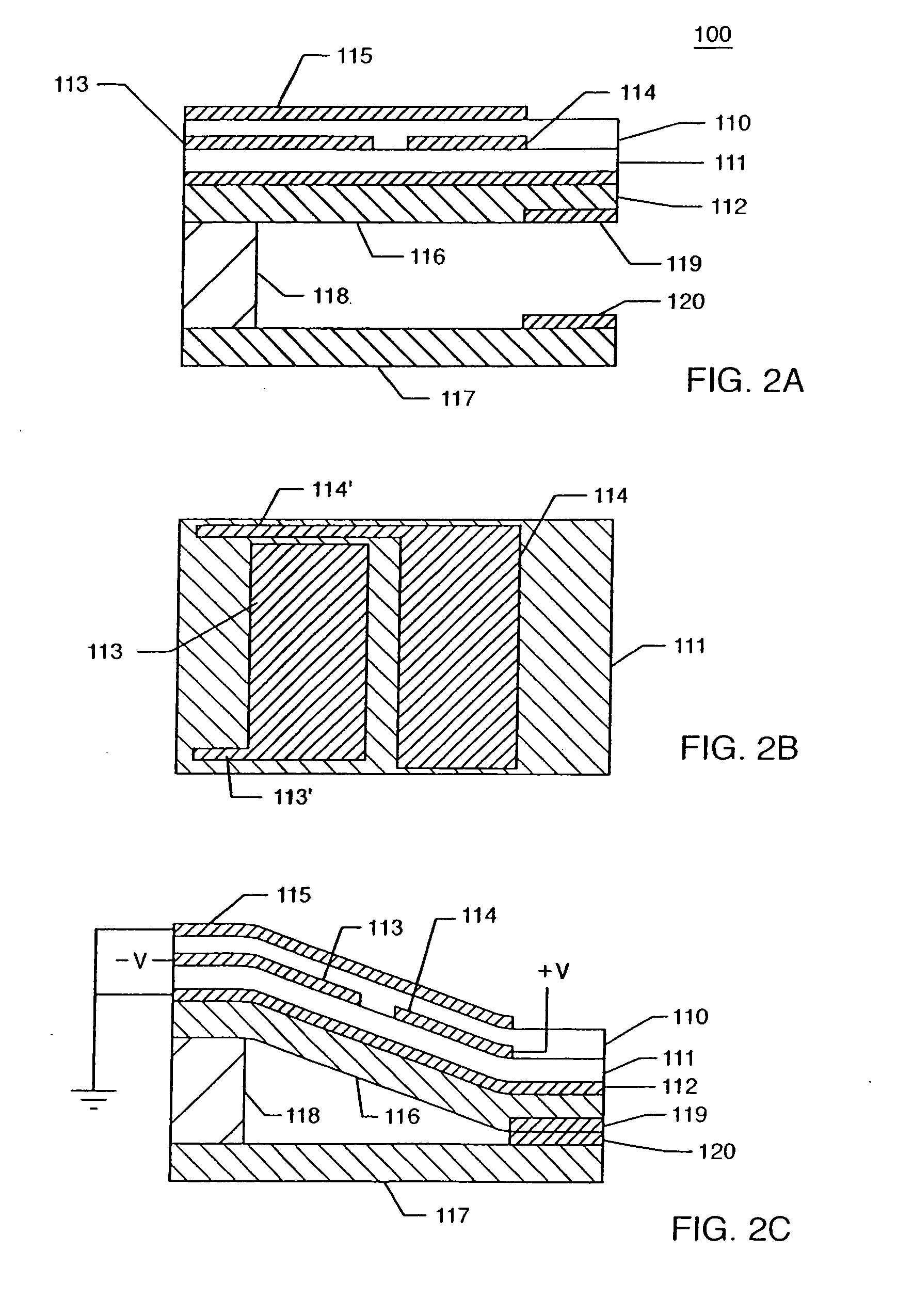 Piezoelectric switch for tunable electronic components