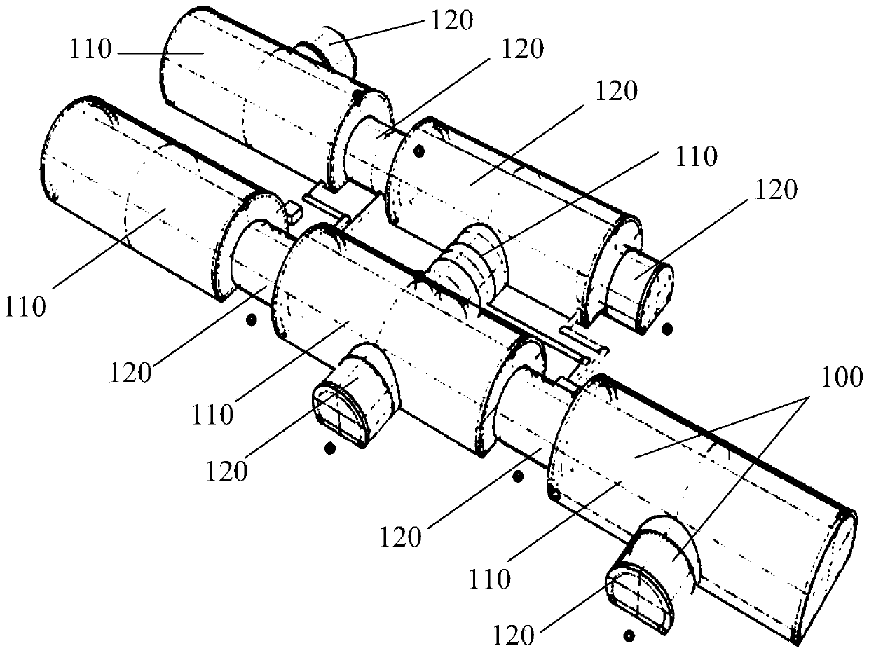 Pneumatic membrane structure virus detection lab and casing soil virus detection lab