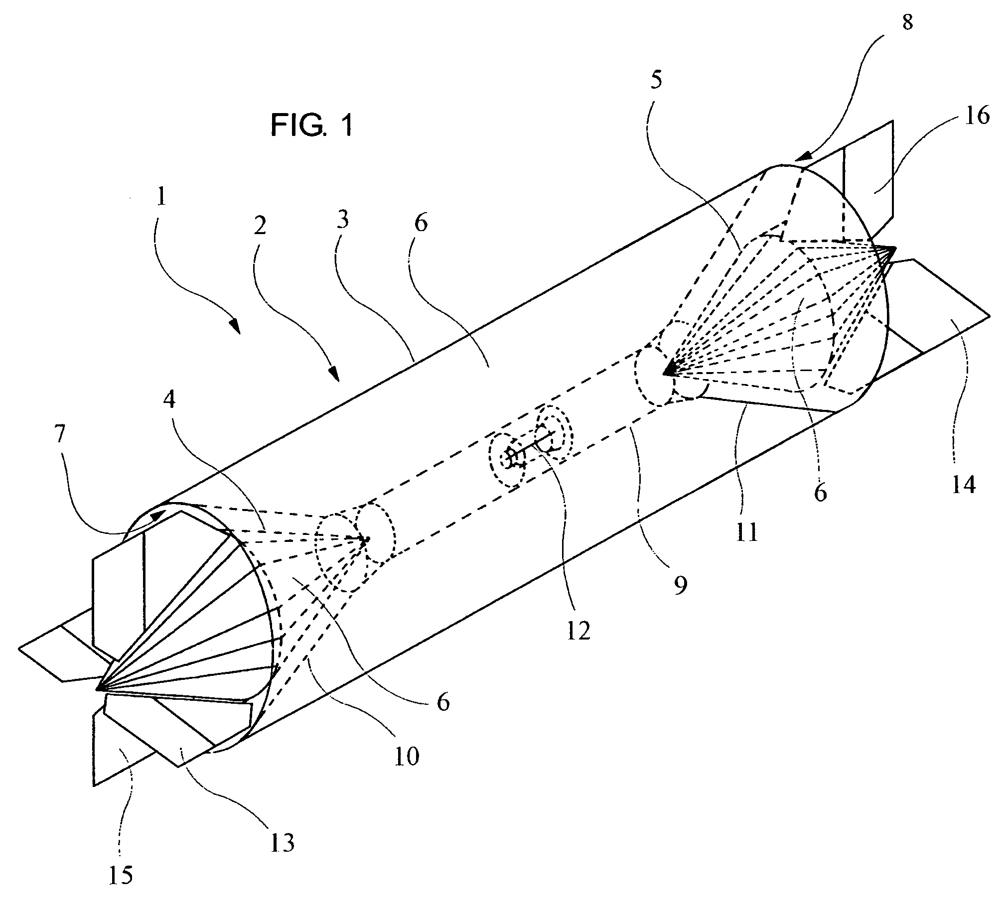 Airship with internal propulsion system