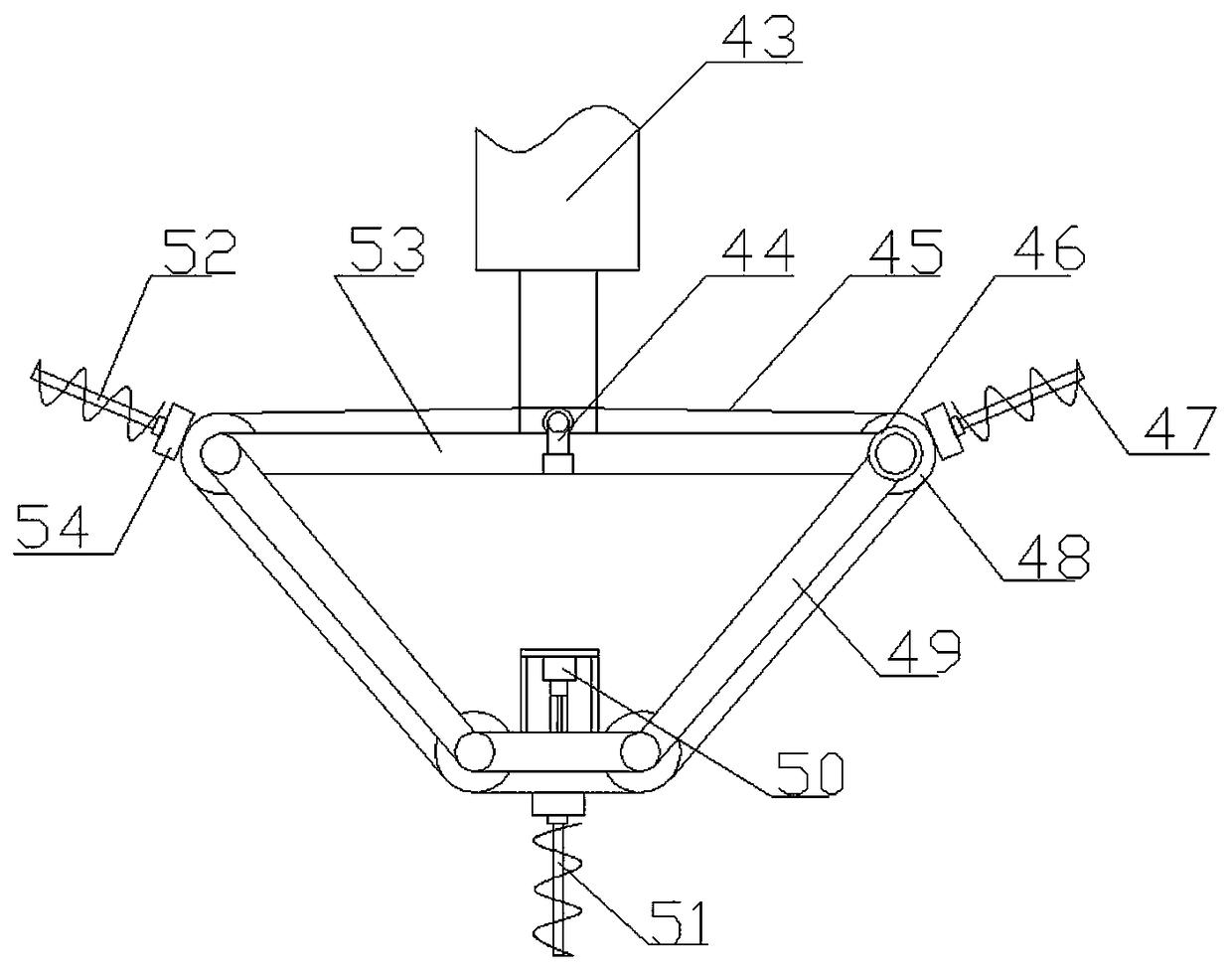 Power tower pole base installation device