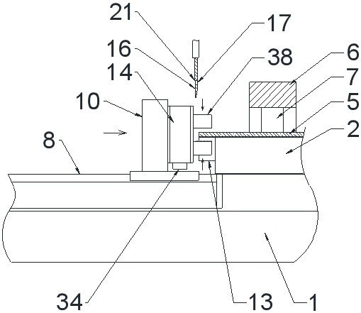 A device and method for automatically cutting and storing textile materials