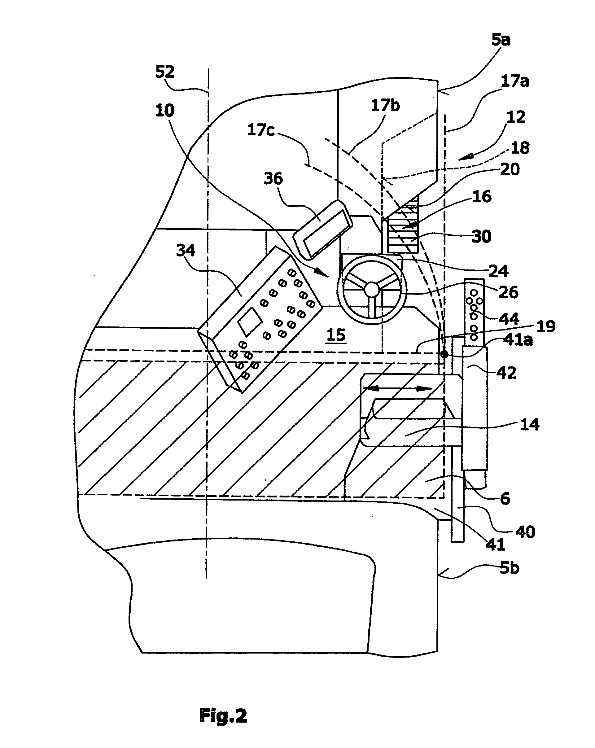 Automotive road milling machine, in particular large milling machine