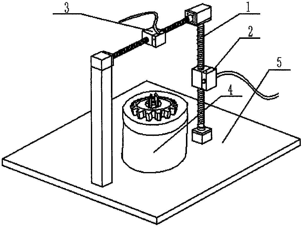 Straight spur gear feature parameter detection device