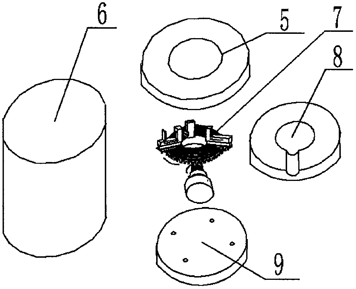 Straight spur gear feature parameter detection device