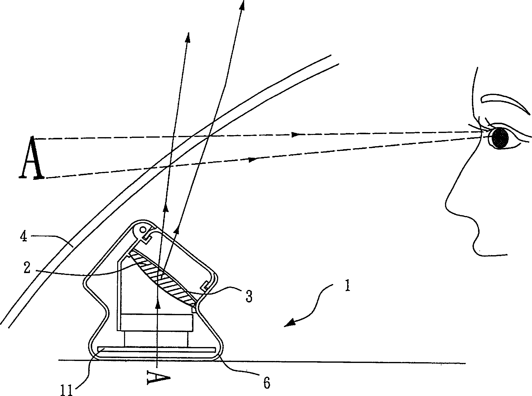 Refractive projecting unit possessing light filter