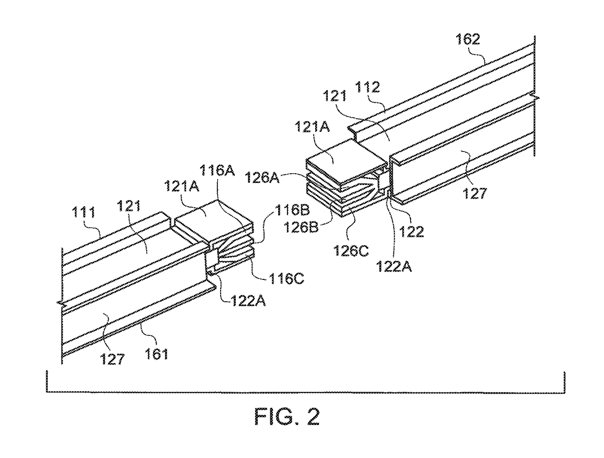 Electrical busway joint with self-adjusting braces