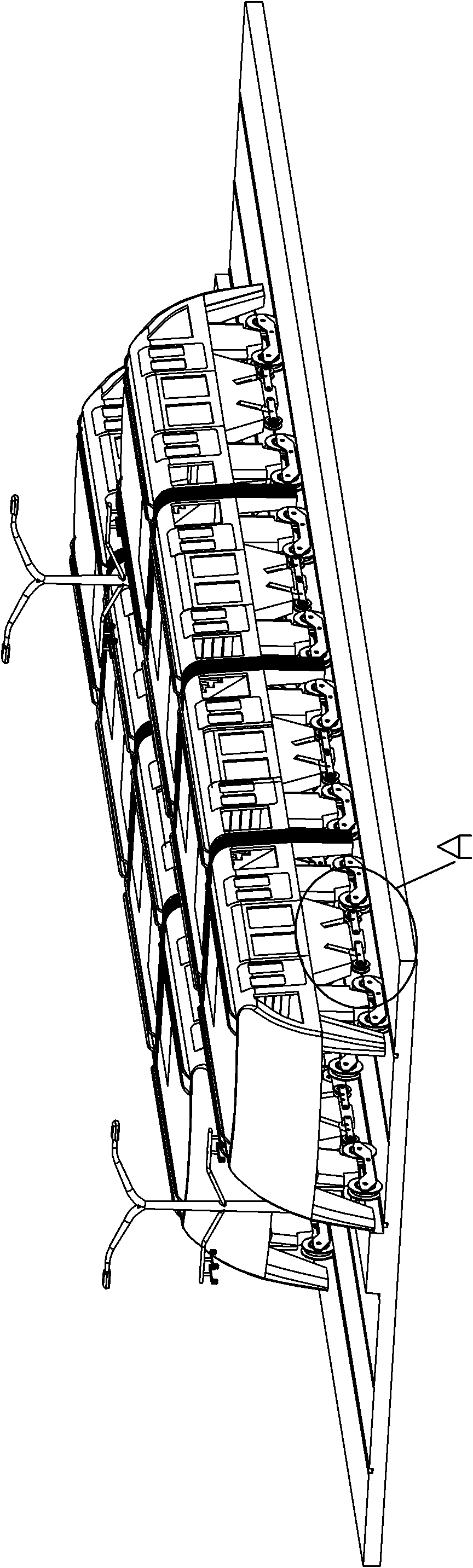 Emergency braking system of light rail transportation vehicle