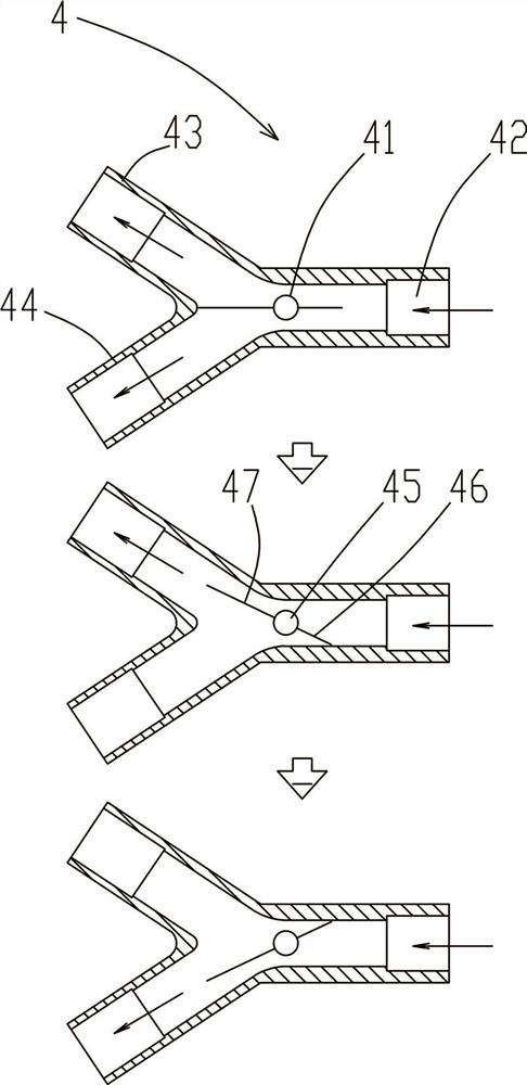 Liquid separation device for screening cervical cancer by combining liquid-based cytology and human papilloma virus