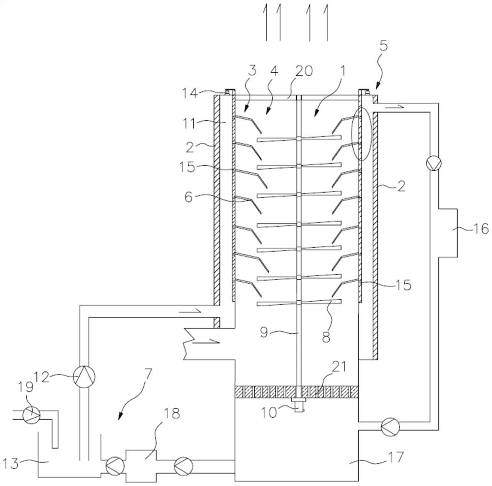 Novel anti-corrosion noise-reduction chimney for ship