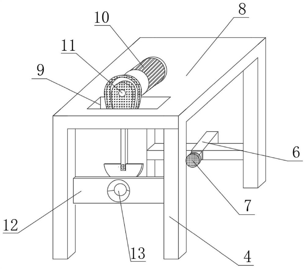 A device for positioning and cutting spikes of fresh corn