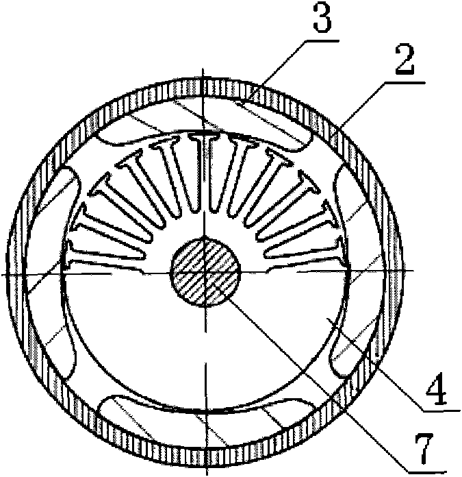 Permanent magnet and direct current brush motor for automobile air conditioner