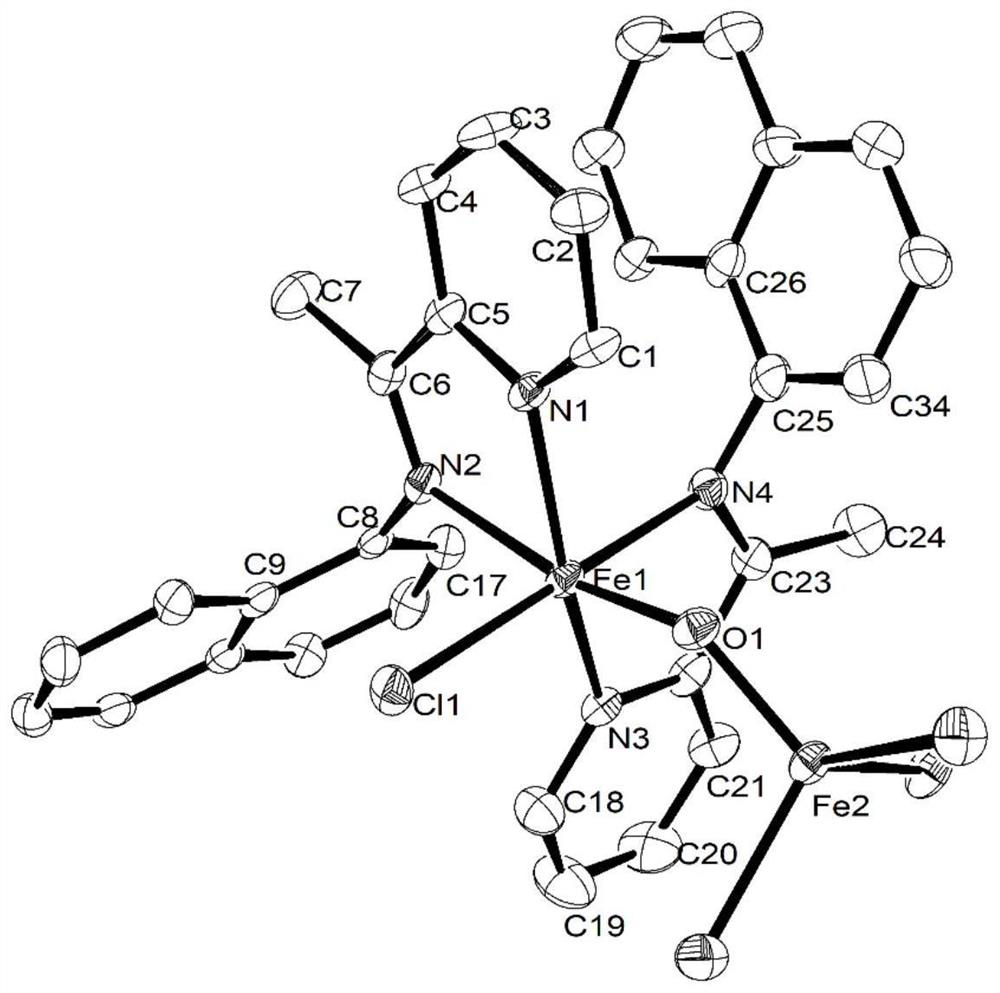 A kind of α-imine iron/cobalt complex catalyst and its preparation and use