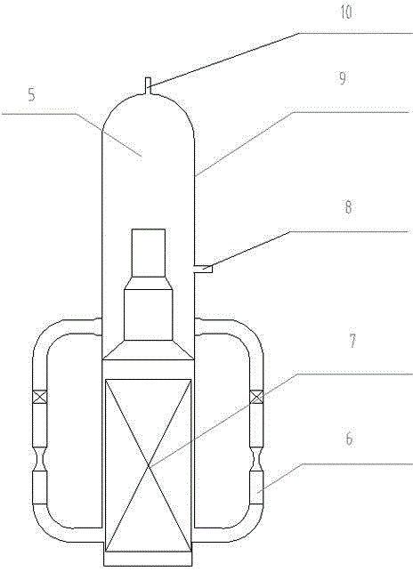 Steam-water separator and steam generator simulation body