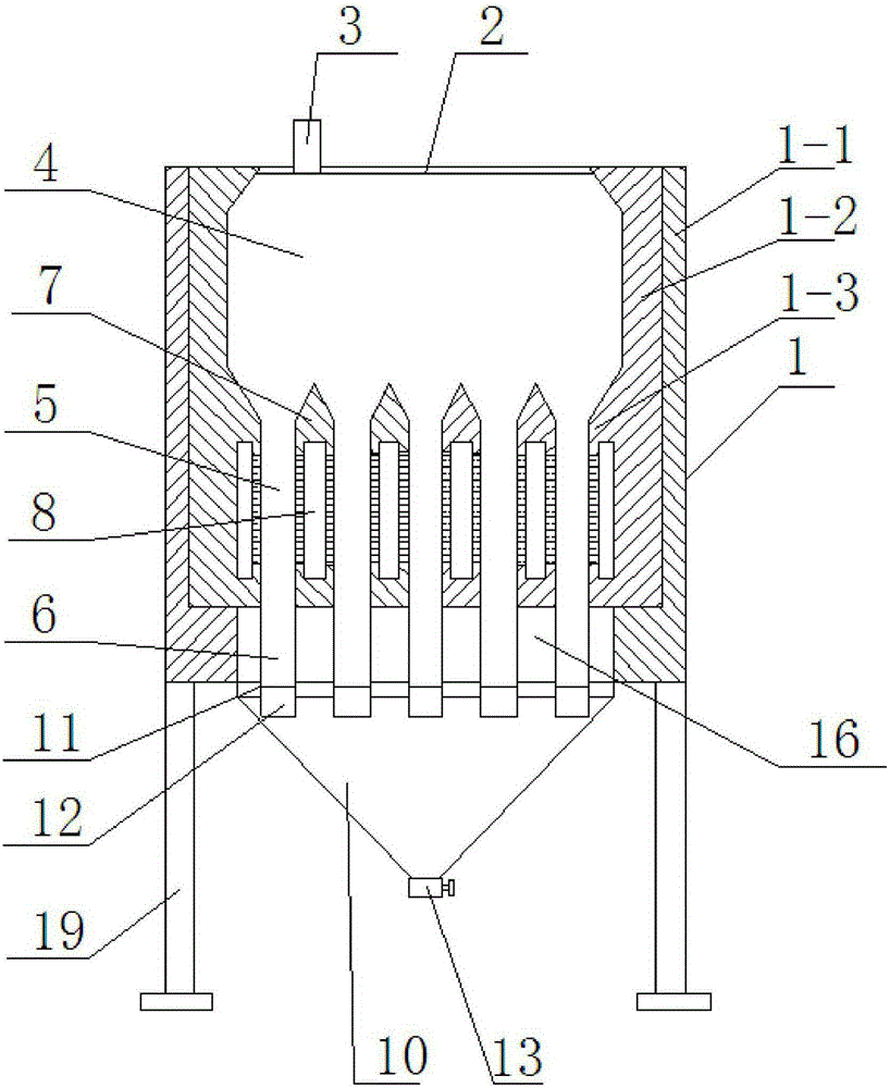 Gasification furnace for producing biomass charcoal