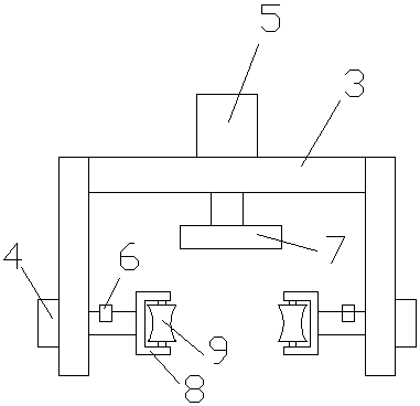 Titanium pipe straightening device