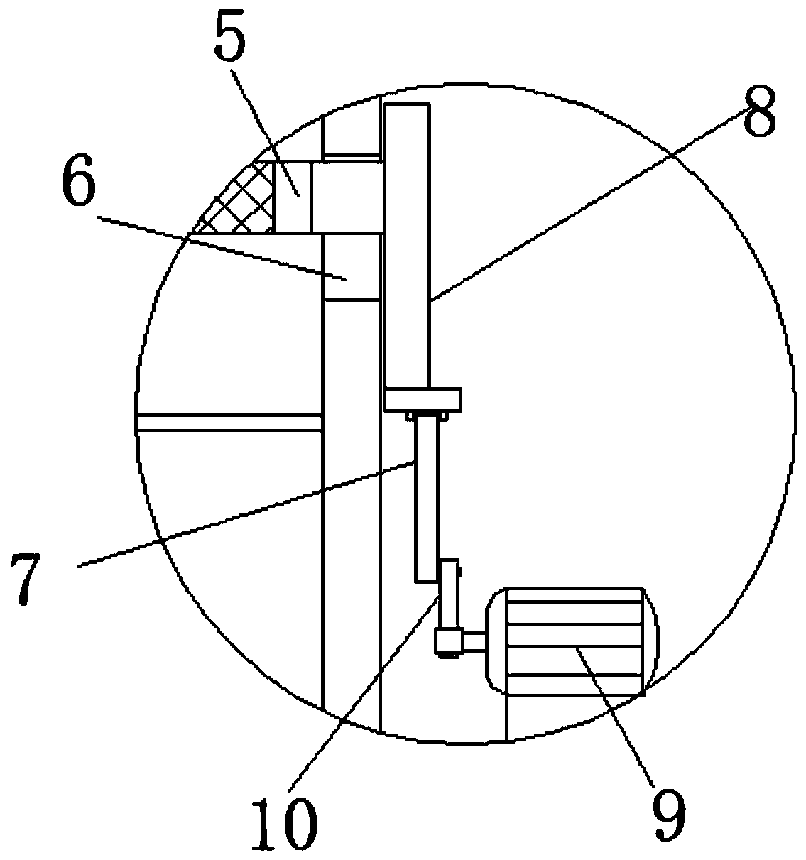 Tartary buckwheat tea crushing and conveying device