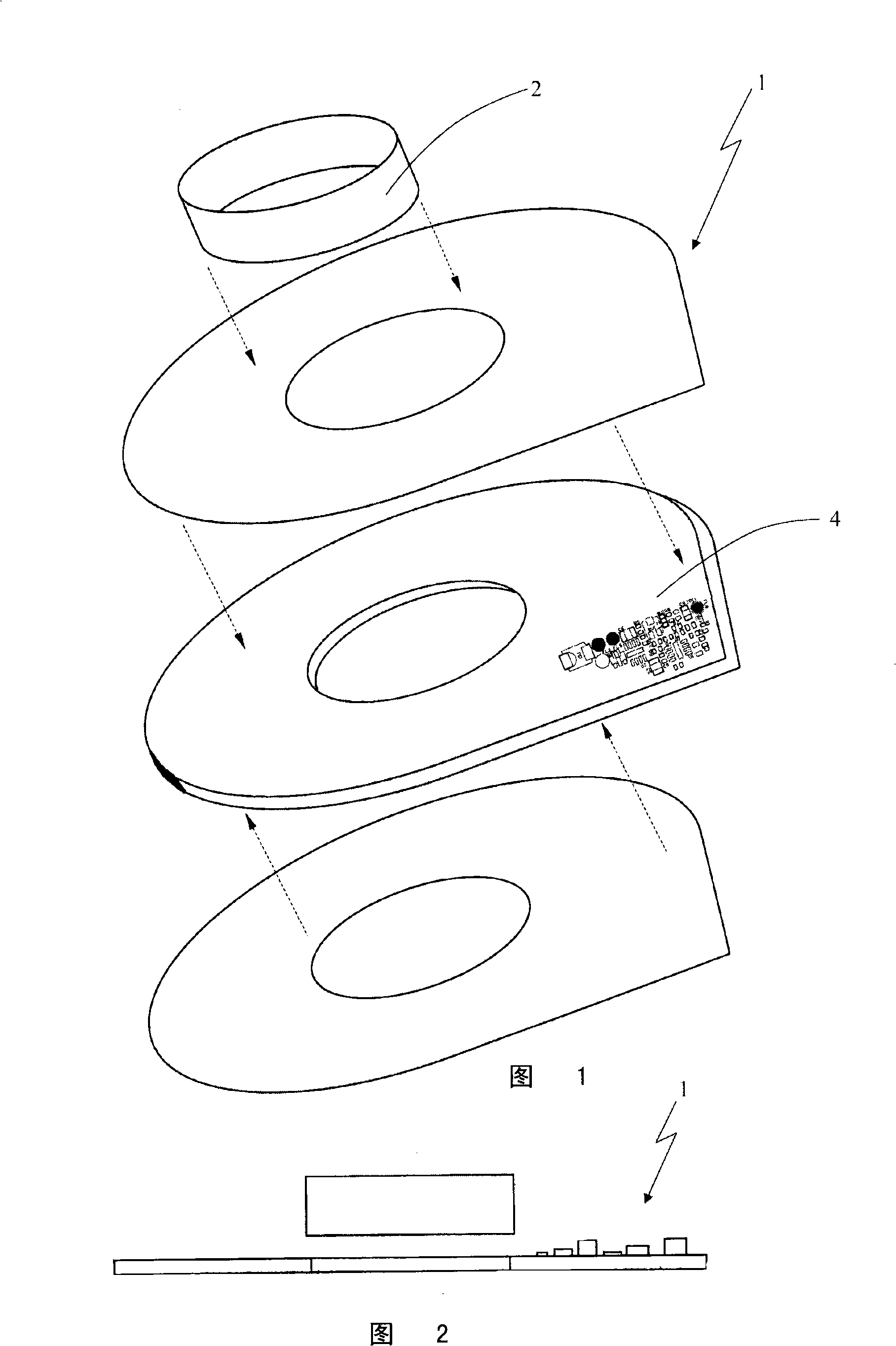 Electrical quantity measuring device for electric cable