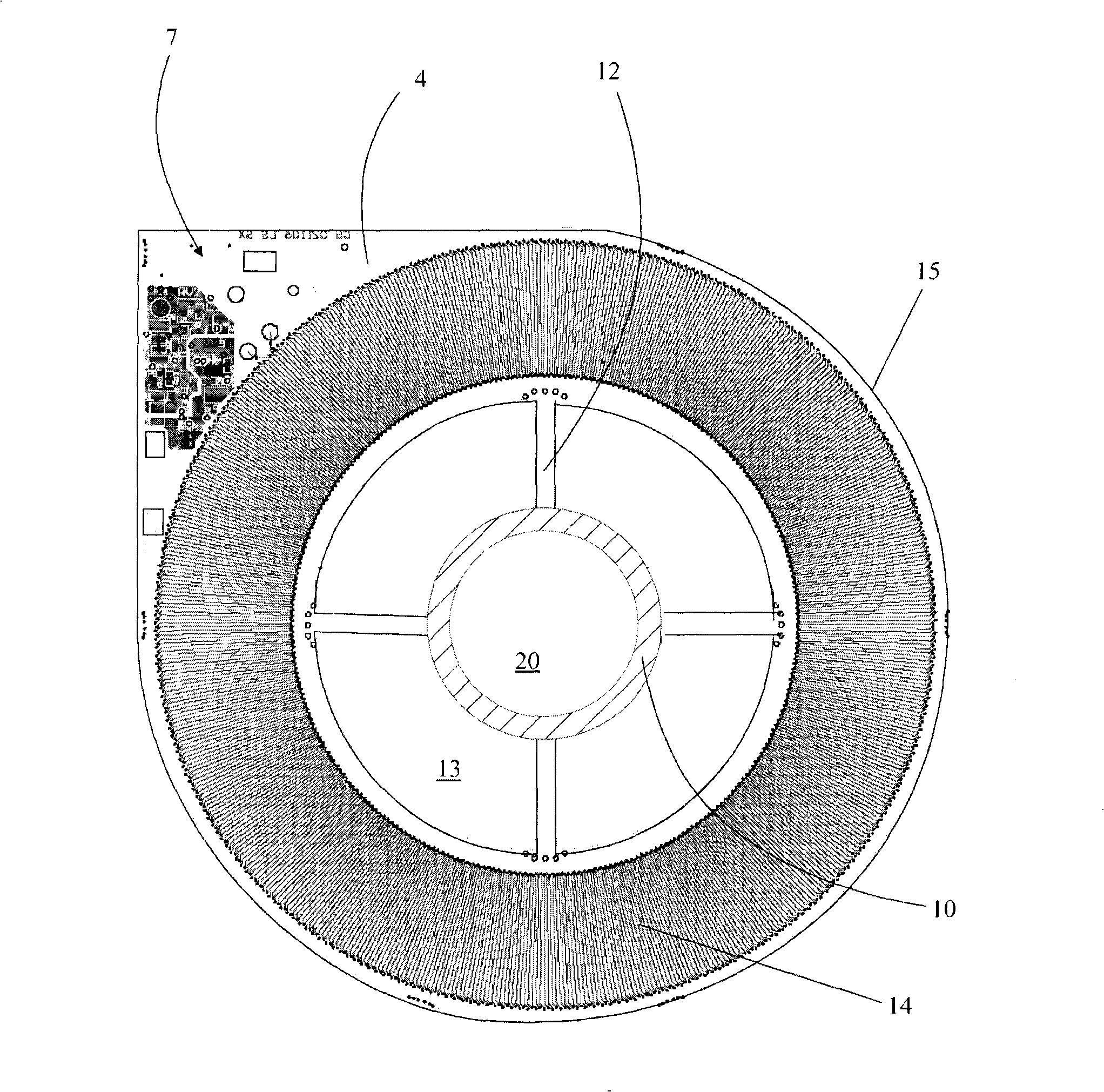 Electrical quantity measuring device for electric cable