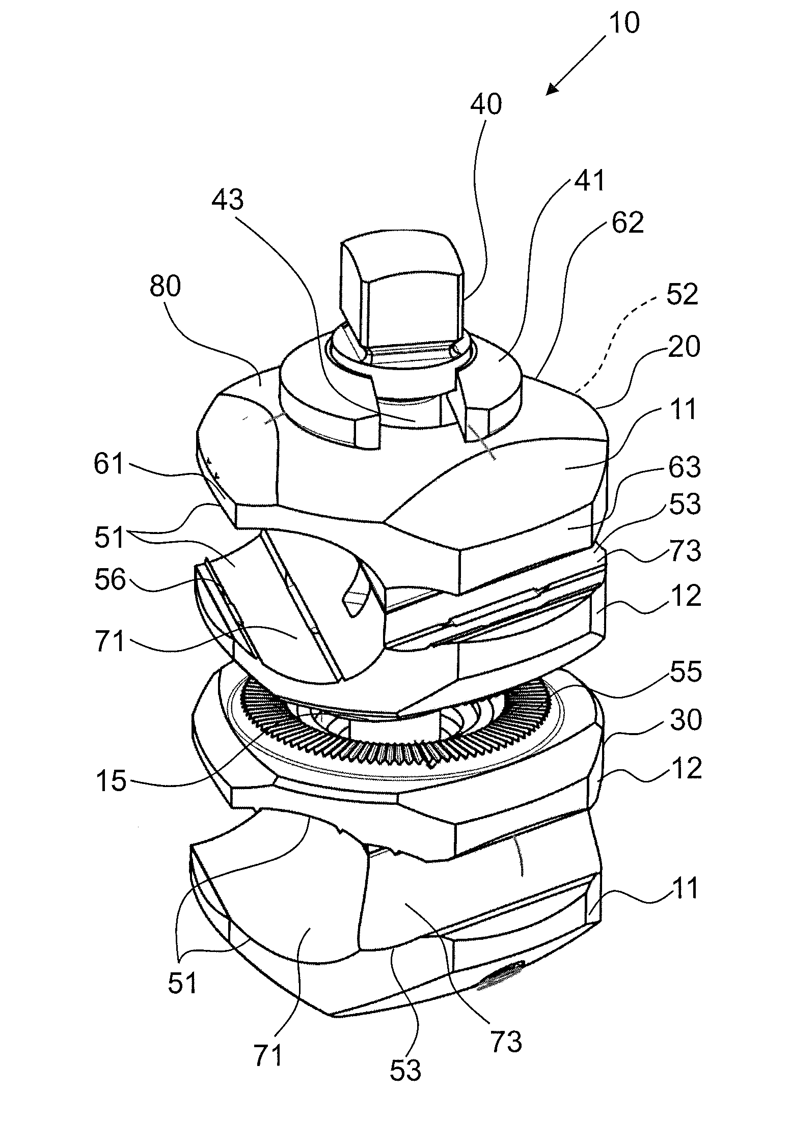 Fixation clamp with thumbwheel