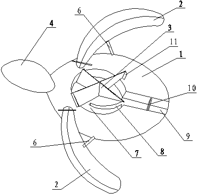 All-round sea, land and air wing type airflow orientation aircraft