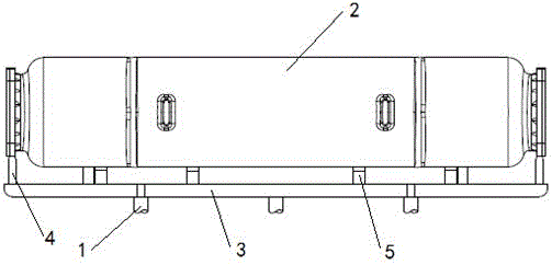 Multi-furnace and multi-liquid-rise-pipe molten aluminum mold filling method structure for sand mold low-pressure cast gas-tight thin-walled shells