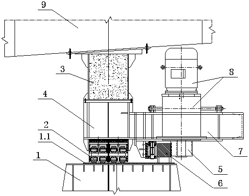 Bridge swivel design and construction method in extremely asymmetric state