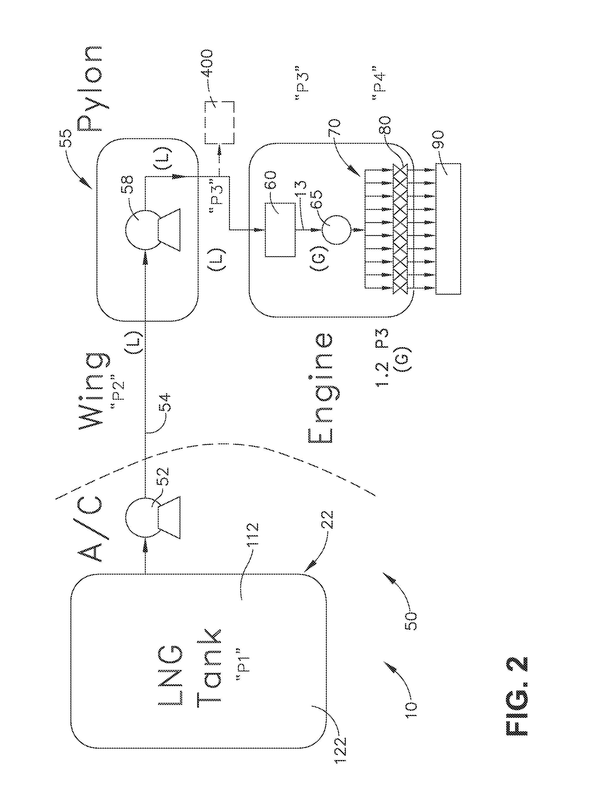 Aircraft and method of managing evaporated cryogenic fuel