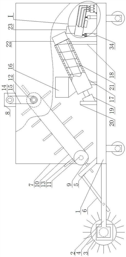 Environment-friendly landscape garden dry branch and fallen leaf treatment system