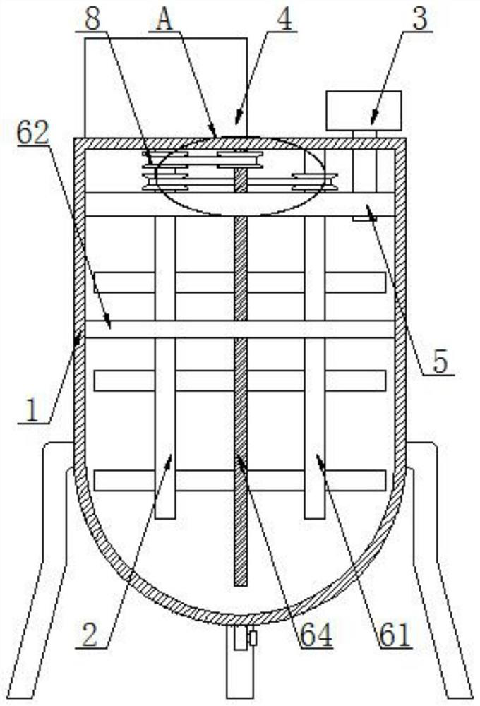 Stirring device for Jersey pasteurized milk and preparation method of Jersey pasteurized milk