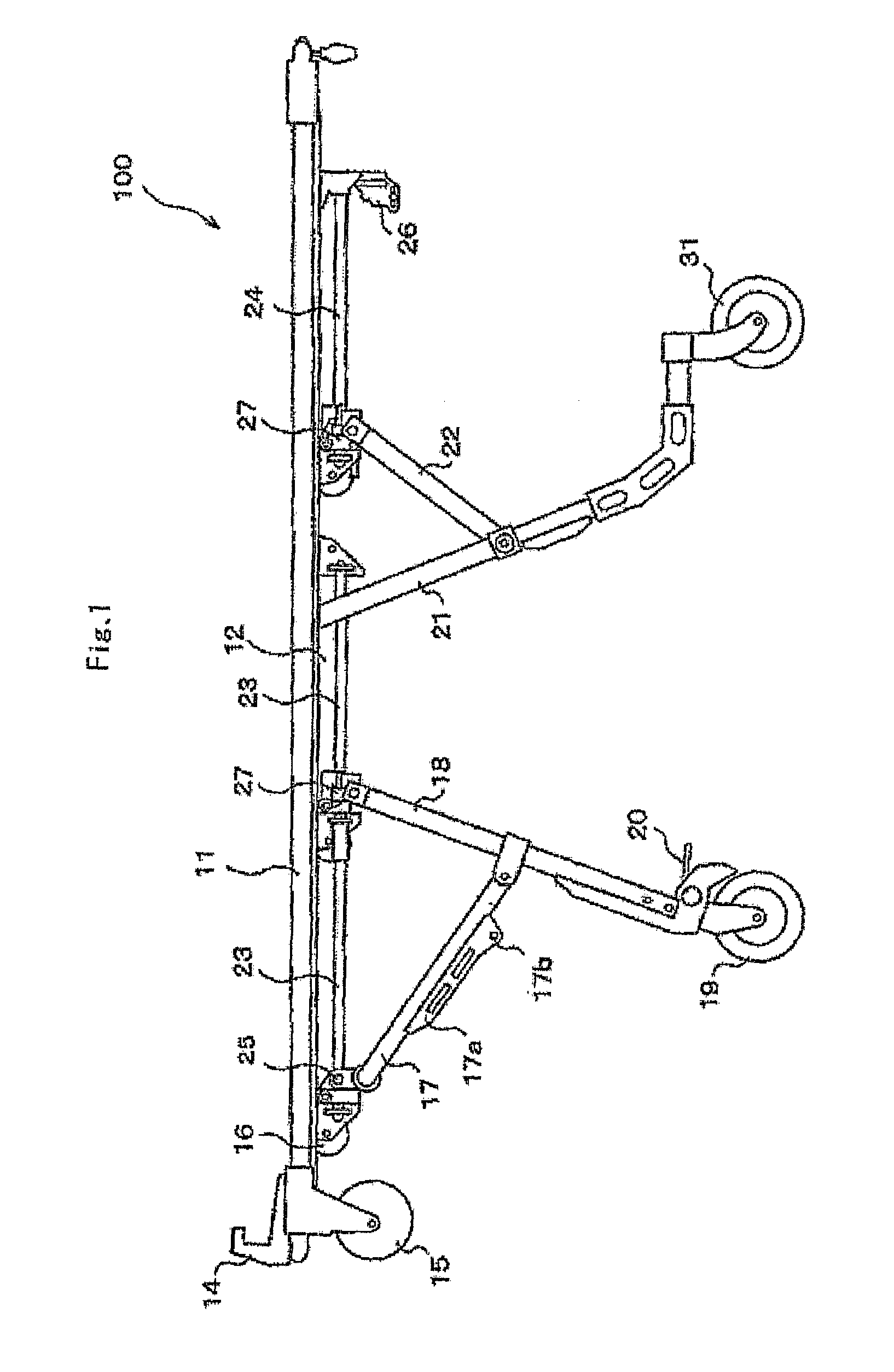 On-vehicle stretcher and litter