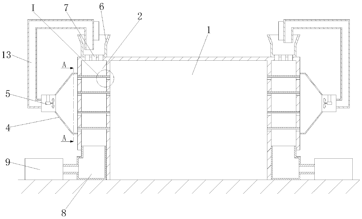 A protective device for supersonic flame spraying