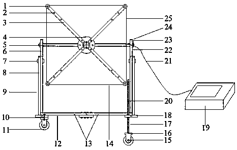 Inclined roadway mine transient electromagnetic interference-free transmitting device and using method thereof