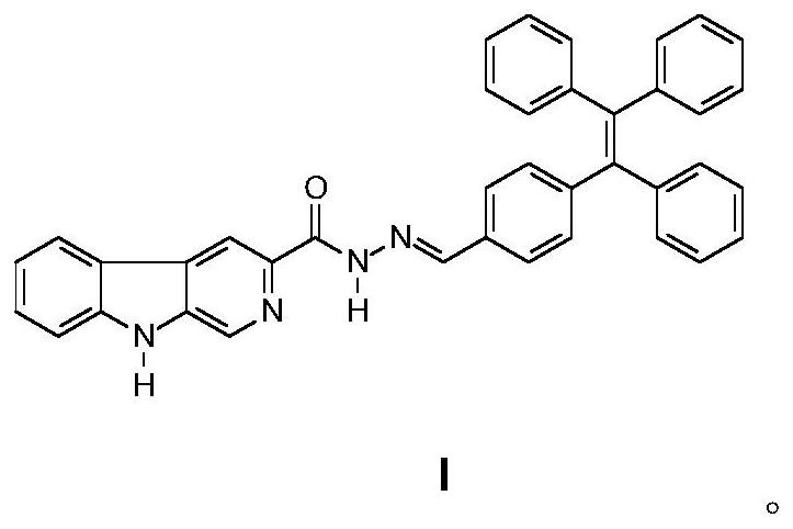 A tetrastyrylcarboline antibacterial ultraviolet absorber and its preparation method