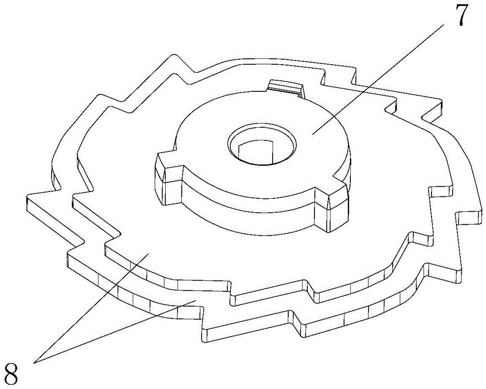 A rotary electric shaver shaving head device