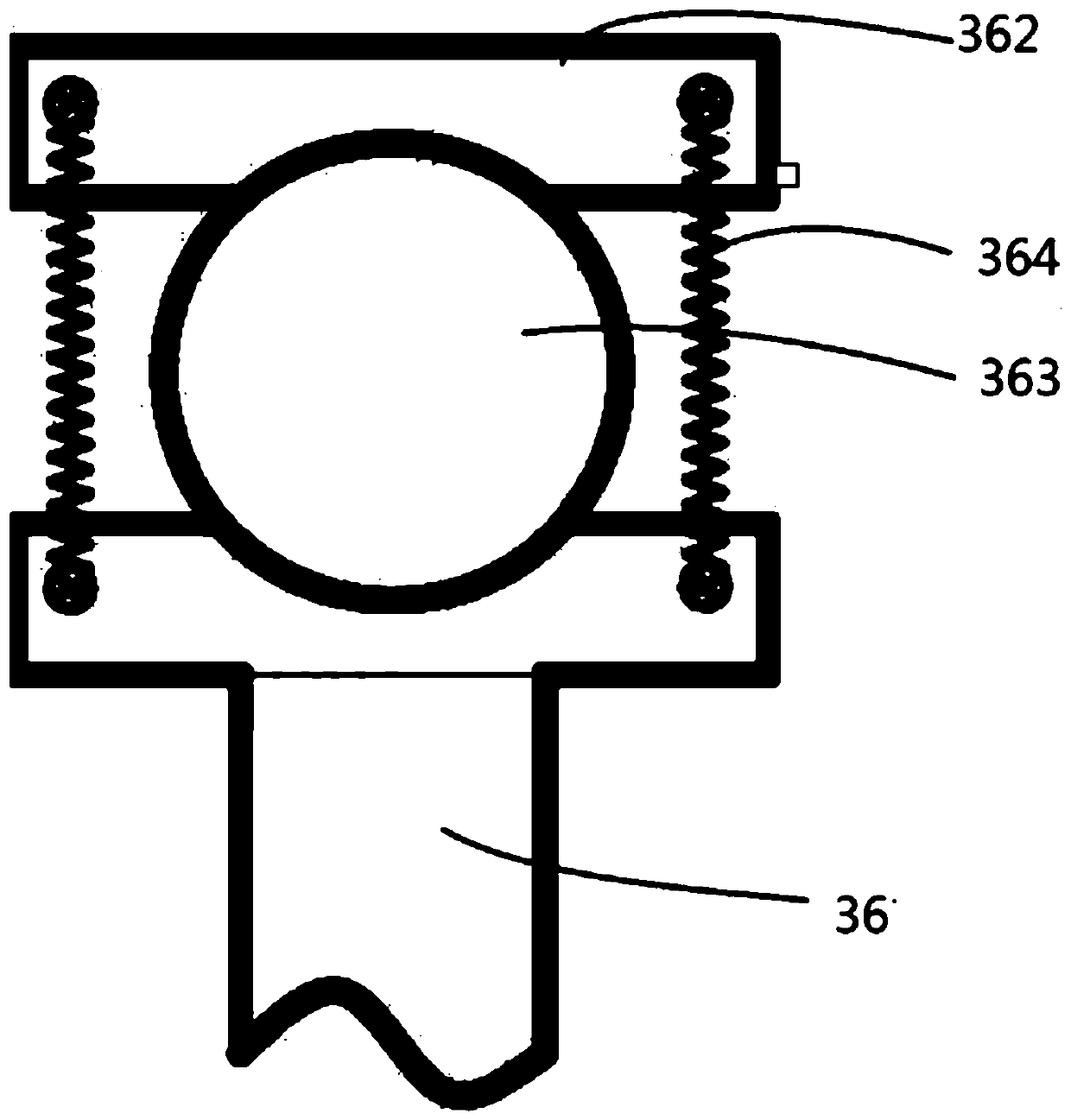 Device for detecting horizontal load resistance of guardrail on site and using method thereof