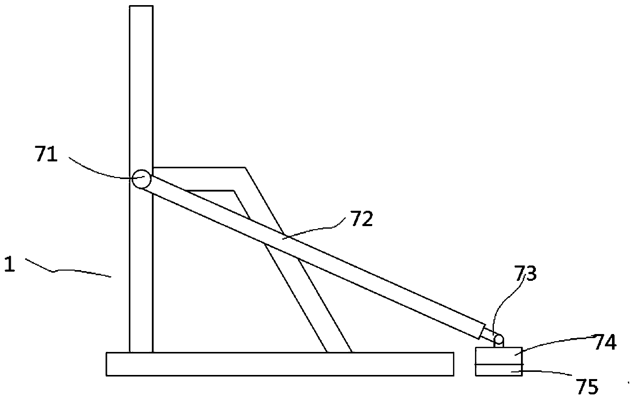 Device for detecting horizontal load resistance of guardrail on site and using method thereof