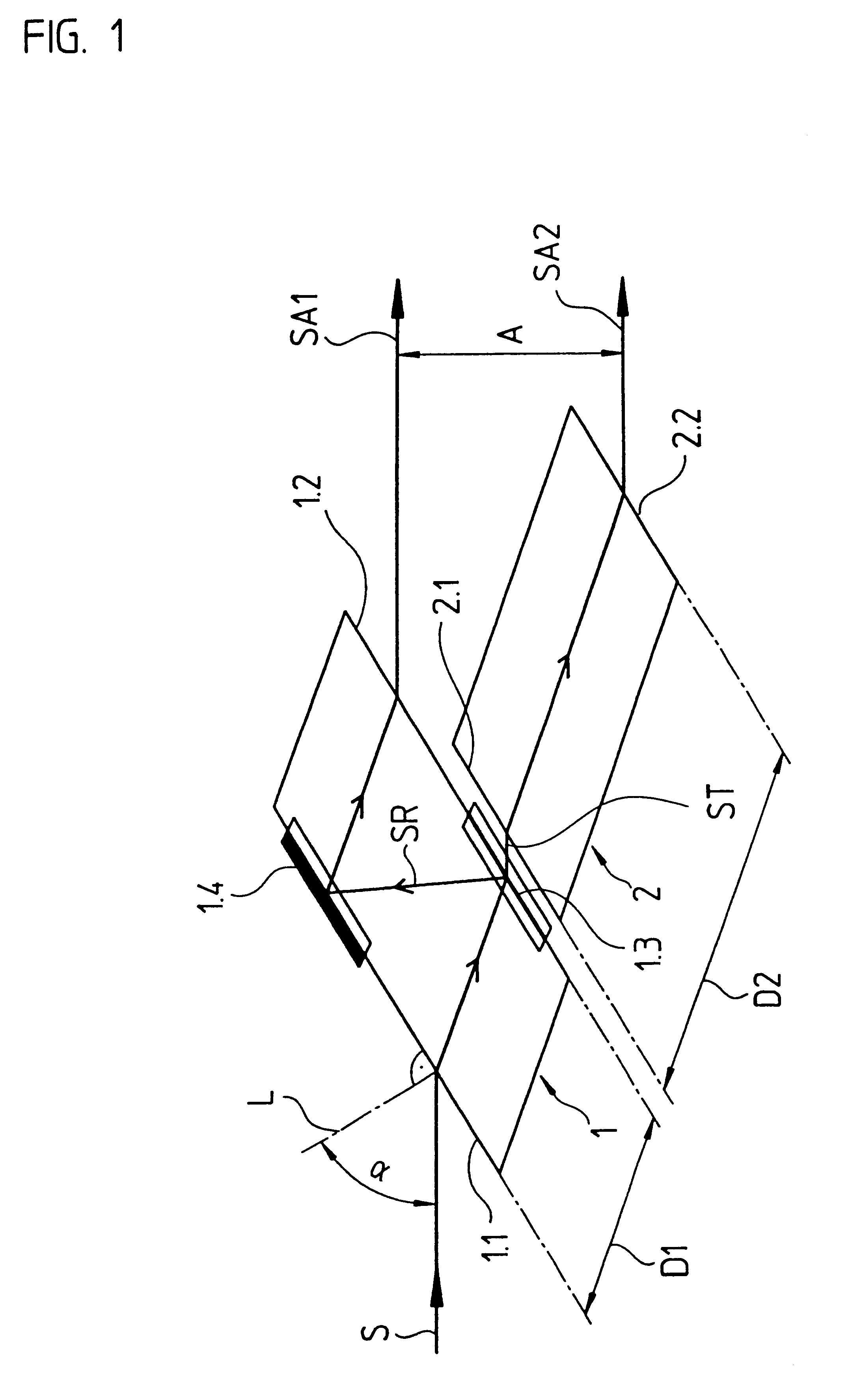 Beam splitter assembly and interferometer having a beam splitter assembly