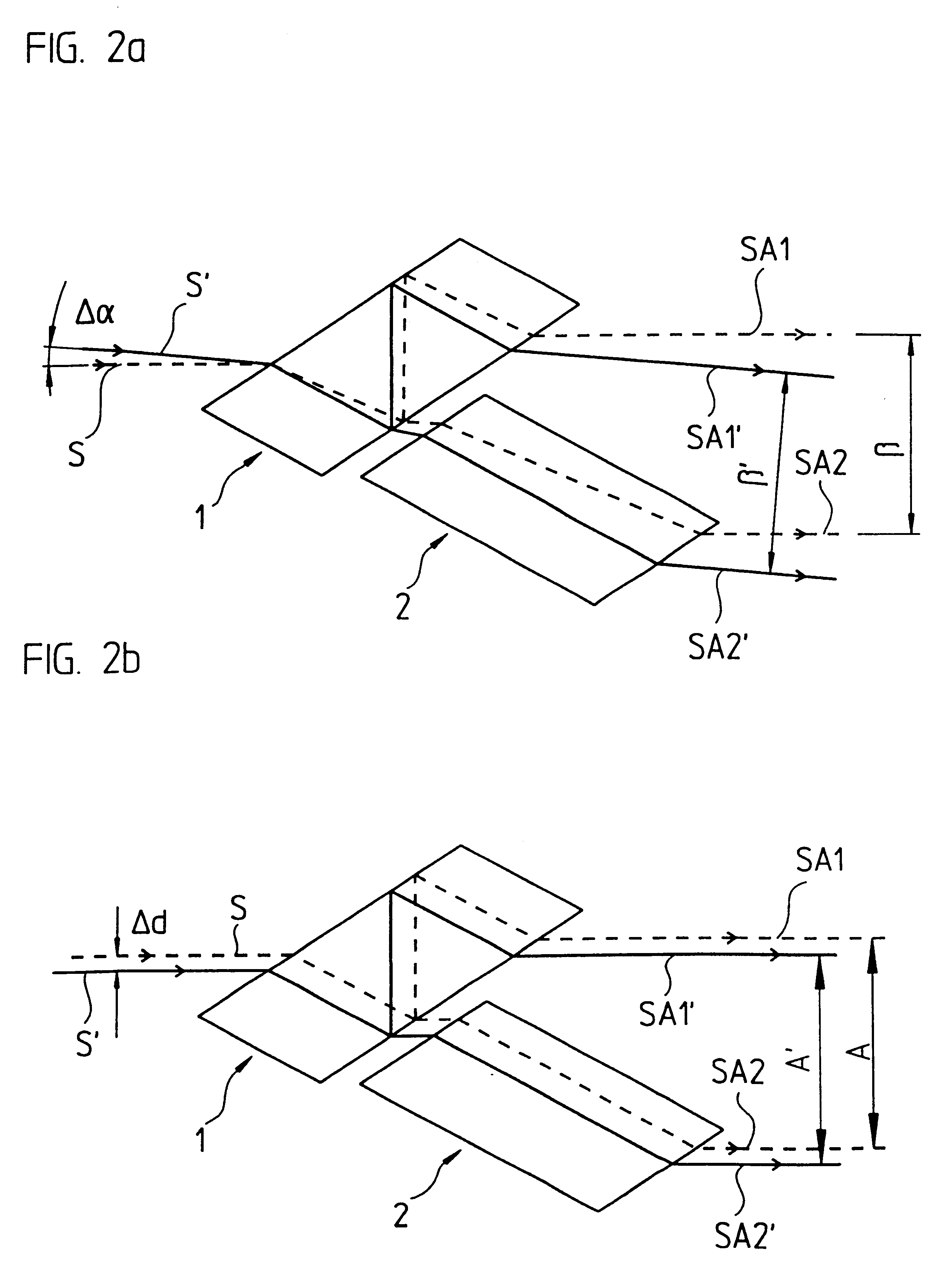 Beam splitter assembly and interferometer having a beam splitter assembly