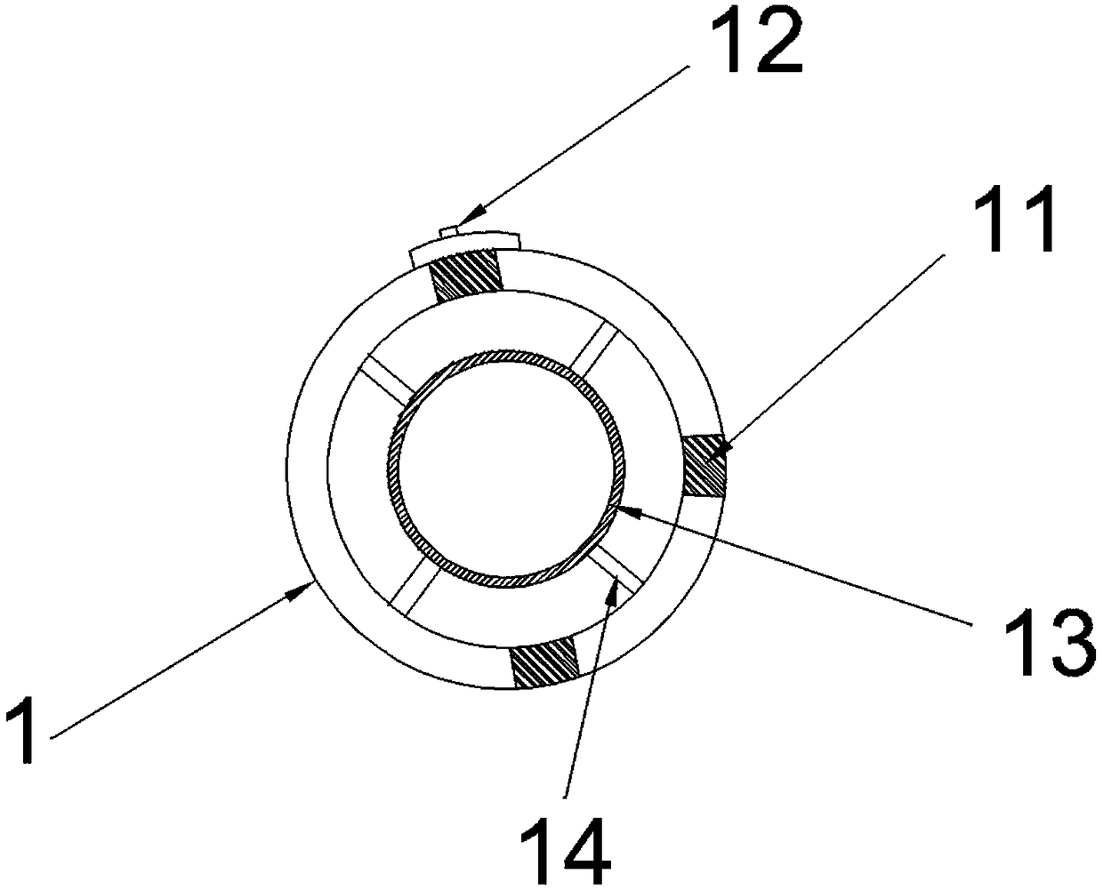 Self-positioning plastic vacuum tank