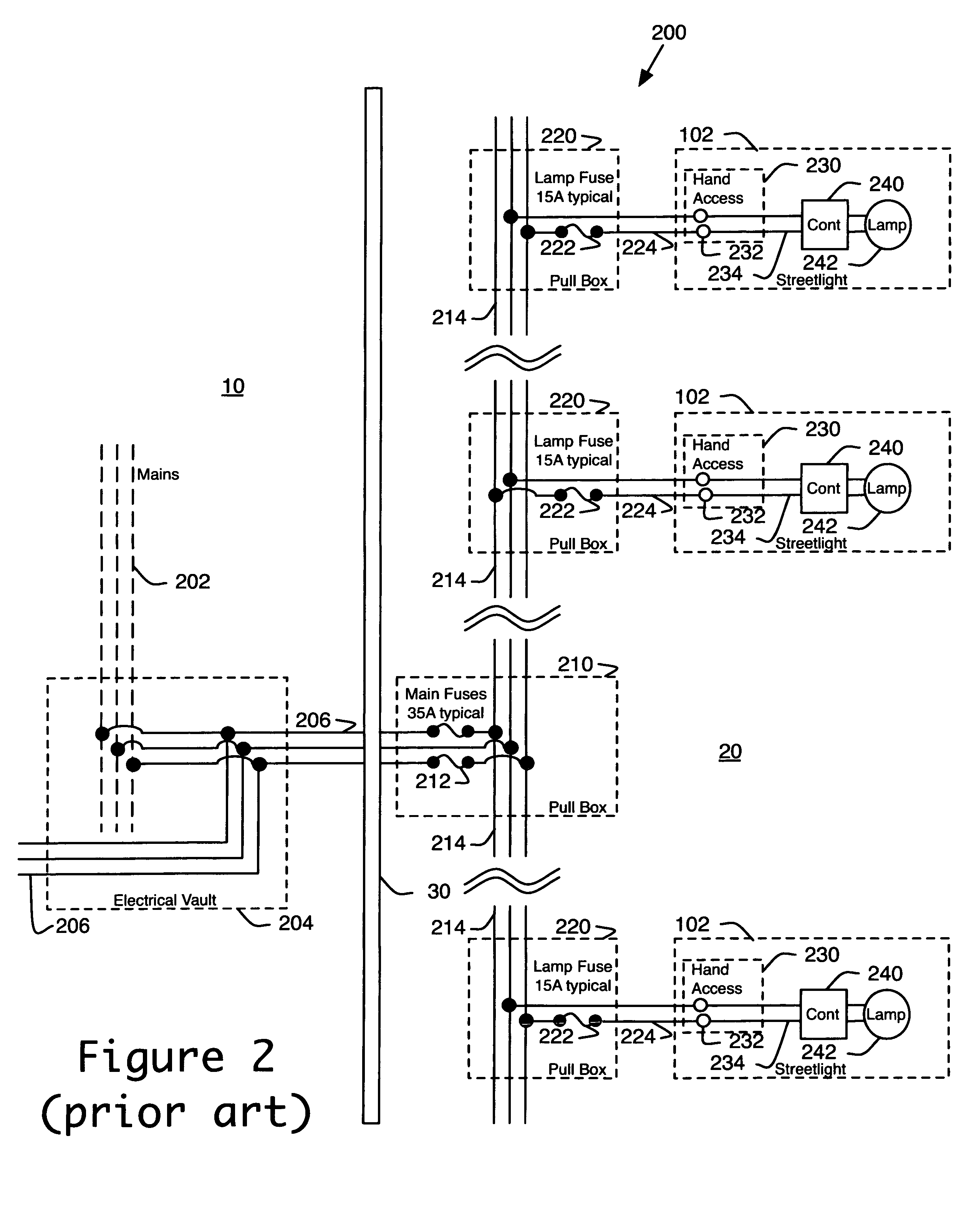 Method and apparatus for charging an electric vehicle from a streetlight