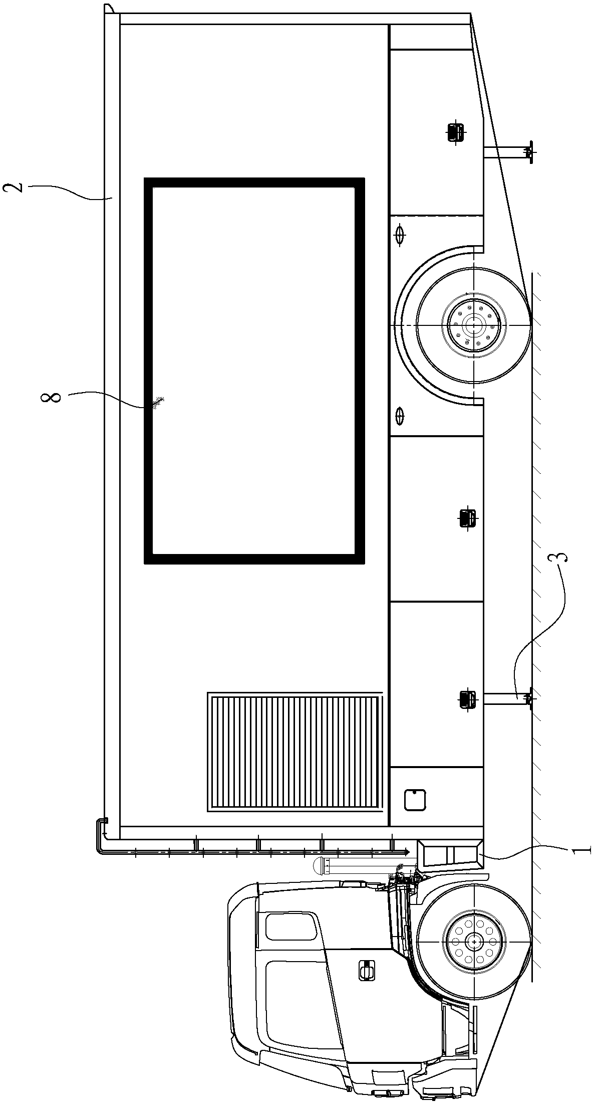 Flow projecting vehicle