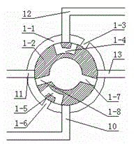 Pneumatic steering adjusting mechanism of car lamp