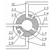 Pneumatic steering adjusting mechanism of car lamp