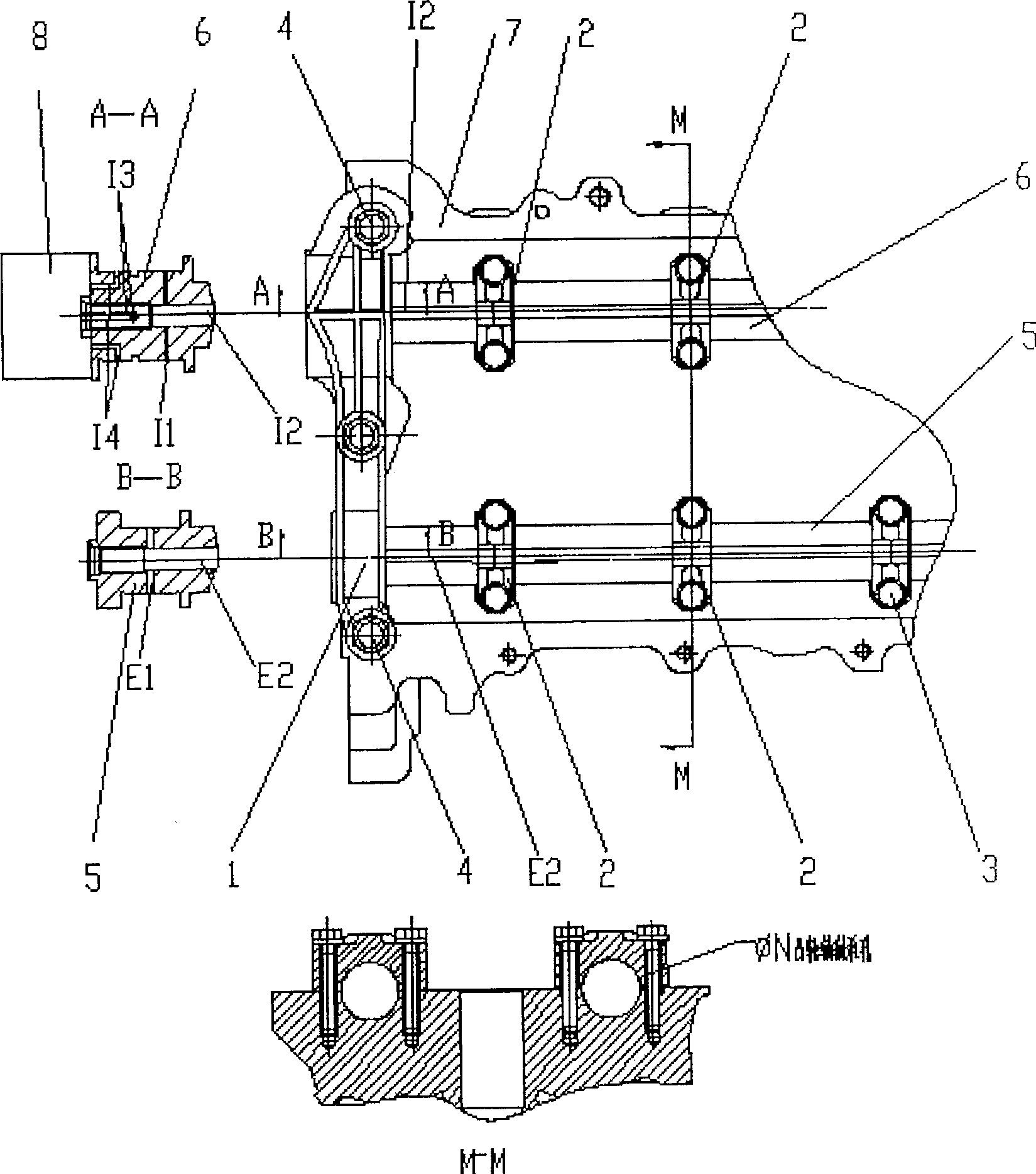 Car engine camshaft bearing cap