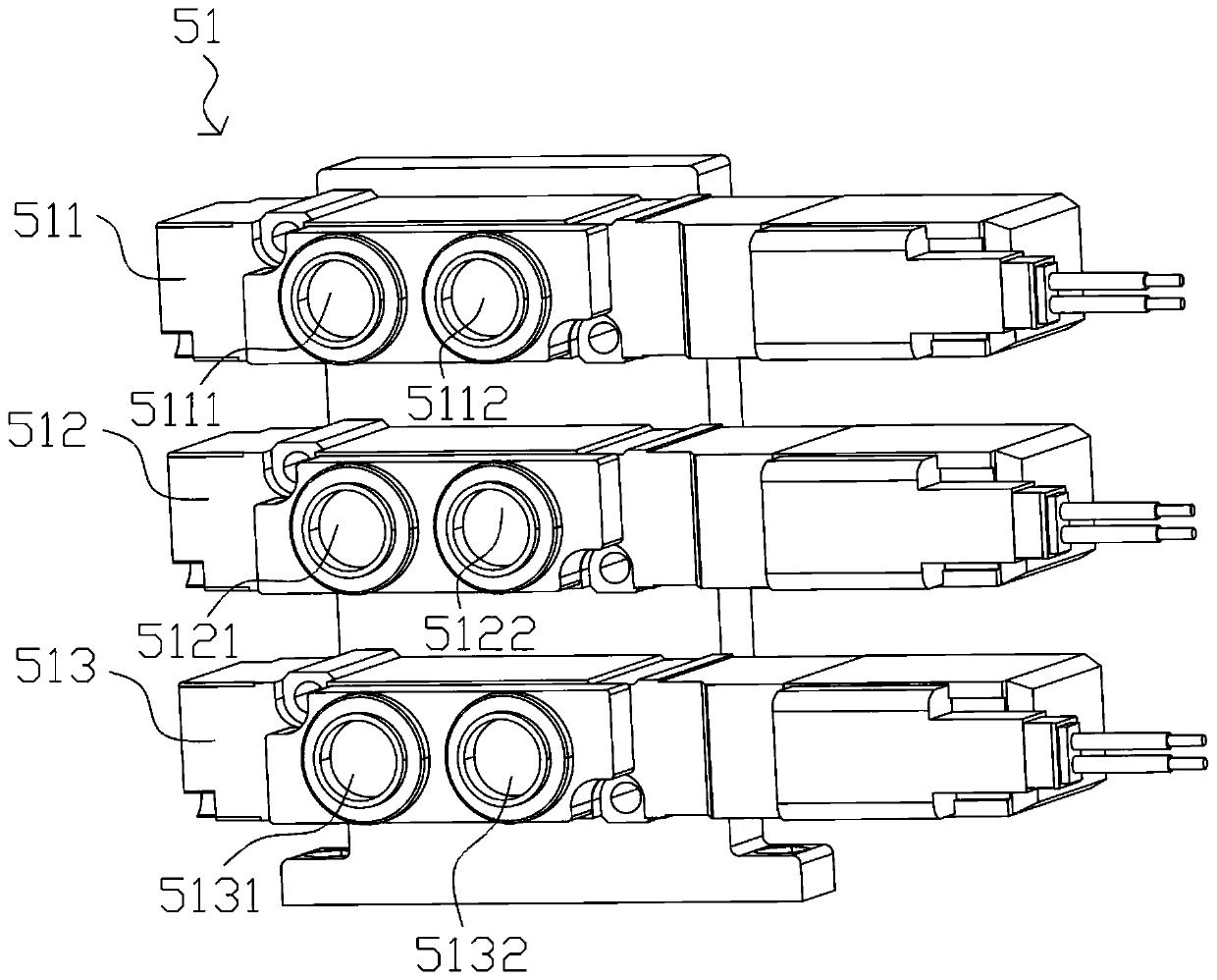 Integrated device for biological protection and control circuit